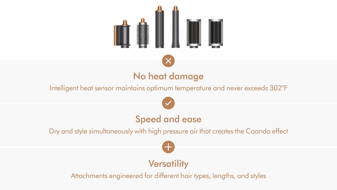 Dyson Airwrap™ multi-styler Complete Long (Prussian blue/Copper)